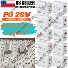 PD 20W USB-C Dual Port Adapter Wall Charger For iPhone 15 12 13 14 Pro WHOLESALE picture