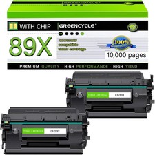 GREENCYCLE 2PK CF289X New Chip Toner Cartridge For HP LaserJet MFP M528DN M528F picture