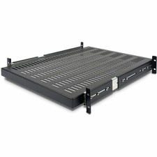StarTech 2U 20 to 30in Adjustable Mounting Depth Vented Sliding Rack Mount Shelf picture