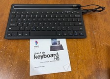 Digital Basics 2 in 1 Air Keyboard HQ Apple Mac/PC Android Black USB Cable Works picture