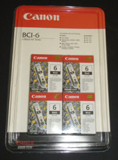 Canon BCI-6BK Package of 4 Ink Tanks 2004 NEW picture