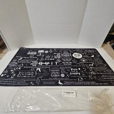 Large Extended Gaming Mouse Pad Motivational Quotes Black Desk Mat 15.7
