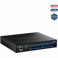 TRENDnet 8-Port 10G Layer 2 Managed SFP+ Switch TL2-F7080 8 x 10G SFP+ Ports picture