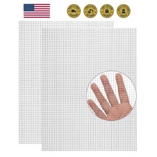 Upgraded 2Pack Mesh Screen Crimped 304, 5 Mesh 11 X 14.2 inch | Not Easy Fall... picture