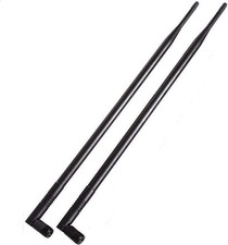 1.3ft 2x 10dBi WiFi Bluetooth Antenna 2.4GHz/5GHz/5.8GHz Tri-Band Omni Direction picture
