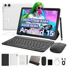 Tablet 10.1 inch Android 15 Octa-Core 20GB+64GB with Keyboard+Mouse+Stylus 50pcs picture