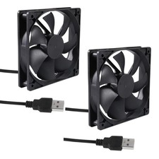 UMLIFE 2PACK 120mm 5V USB Computer PC Fan, 120mm Fan 5V USB Brushless 12025 120x picture