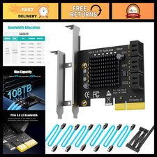 6 Port PCIe SATA Expansion Card - SATA III 6Gbps, High-Speed Data Transfer, ASM1 picture