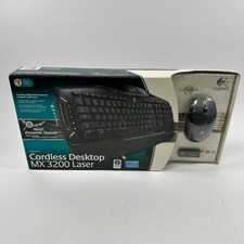 Logitech Cordless Desktop MX3200 Laser 967688-0403 Wireless Keyboard Mouse Combo picture