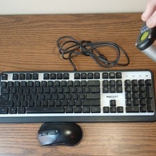 Roccat Magma Wired Keyboard and Mouse Bundle, Black/White, QWERTY English Layout picture