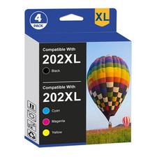 4 PK T202XL 202 XL Ink Cartridges For Epson Expression XP-5100 WorkForce WF-2860 picture