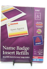 Avery Name Badge Badge Insert Refills picture