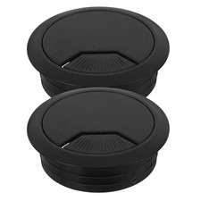 2Pcs Reusable ABS Plastic Desk Cable Hole Covers Cord Organizer for Home Office picture