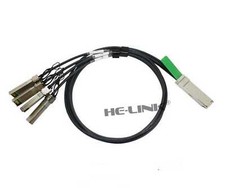 3m 331-8151 Dell Networking Compatible 40G QSFP+ to 4x10G SFP+ DAC Cable picture