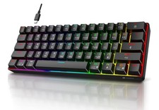 Koorui: 61 Key Mechanical Gaming Keyboard With Lights - MK061 Red Switch US picture