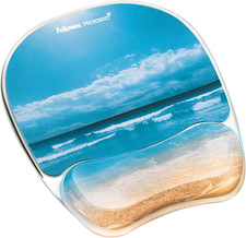 Fellowes Photo Gel Mouse Pad Wrist Rest with MICROBAN - Sandy Beach (9179301) picture
