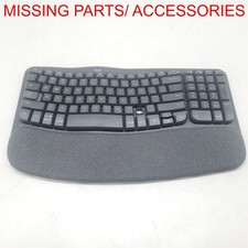 Logitech Wave Keys - Ergonomic Wireless Keyboard - Graphite [920-013610] *READ* picture