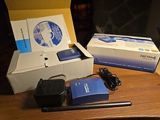 Lot of (2) TRENDNET TE100-P1U PRINT SERVER USB-1 PORT TO USB 1-PORT URSB-24 picture