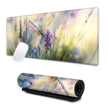 Dragonfly Large Gaming Desk Mat,Non-Slip Cute -Inspired Pad,31.5x11.8x0.12in ... picture