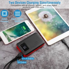 1Pc 1W MAh Portable Power Bank External Battery Pack Charger Dual USB Charge Int picture