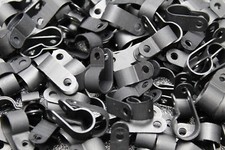 100 PACK 1/2 CABLE CLAMPS NYLON BLACK UV RESISTANT HOSE WIRE ELECTRICAL BCC12 picture