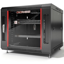 Sysracks 9U Wall Mount Network Data IT Server Cabinet Rack Lockable picture