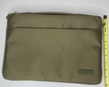Mosiso Laptop Carrying Case Green/Grey Velvet Interior Excellent Quality picture