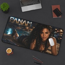 Panam Palmer Desk Mat, Large Gaming Mouse Pad, Cyberpunk Desk Decor picture