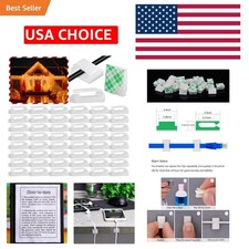 Versatile 100 Pcs Adhesive Cable Clips - Perfect for Home & Office Organization picture