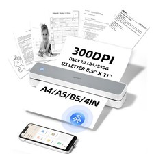 iDPRT MT610 Pro Portable Wireless Printer 300DPI Thermal for PC Smartphone White picture