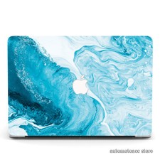 Blue Ocean Liquid Marble Matte Case For Macbook M4 Pro 14 16 Air 13 15 11 12 in picture