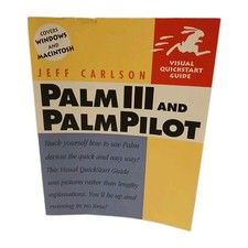 Palm III and PalmPilot Visual QuickStart Guide Jeff Carlson Vintage 1998 picture
