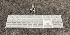 Apple Wired Keyboard USB-A with Numeric Keypad | 2 USB-A Port Hub | A1243 | Good picture