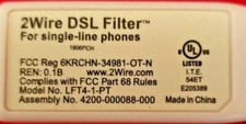 2WIRE DSL Filter™ LFT4-1-PT • DSL/HPNA PHONE Filter picture