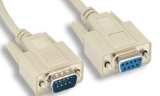 Serial Null Modem Cable 10FT DB9F DB9M picture