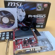 ATI Radeon MSI R4350 512mb DDR2 Low Profile HDMI Graphics Card NEW IN BOX picture