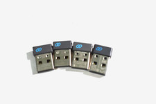 Lot Of (4) DELL Universal USB WIRELESS RECEIVER DONGLES Only - Gray picture
