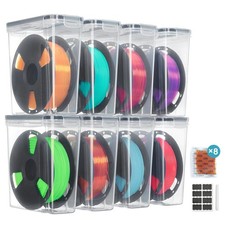 Filament Storage Box, 8 Pack, Clear, for 1KG Spools picture