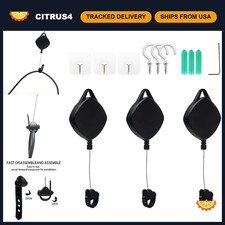 Retractable Ceiling Pulley System - 3 Pack VR Cable Management Solution picture