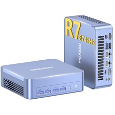 GEEKOM High Speed AX8 Max Mini PC with AMD R7 8745HS, 32+1TB, Light Purple picture