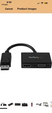 StarTech.com DisplayPort to HDMI and VGA Adapter – 2-in-1 – 4K picture
