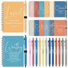 Kosiz 24 Sets Christian Gifts Bulk Scripture Notebooks, Classic Style Inspiratio picture