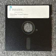 Western Digital Paradise VGA Plus Card Utilities Version 1.5 Floppy Disk 1 of 2 picture