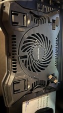 Cooler Master NotePal X-Slim Black Ultra-Slim Laptop Cooling Pad Fan USB WORKS picture