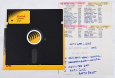 Vtg Kodak Computer Floppy Disk-Collectible, Untested Atari Antic Jul 88 AntsGame picture