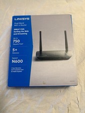 LINKSYS N600 DUAL-BAND WI-FI 4 ROUTER 5 PLUS DEVICES UP TO 750 SQ FT NEW SEALED picture