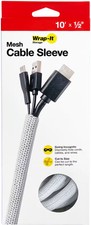 Wrap-It Storage - Cable Sleeve - Mesh - 10' x 0.5
