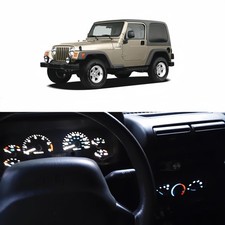 WLJH White Instrument Panel Cluster Speedometer Tach Gauge Odometer Oil Temp ... picture