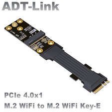 ADT M.2 A+E Key NGFF WiFi Wireless Card Riser Extension Cable PCIe 4.0 PCIe 3.0 picture