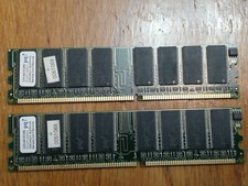 LOT OF TWO x 512MB MEMORY DDR-400 pqi 0107-04D1 MDAD-425HA. picture